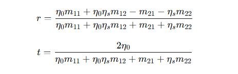 反射系數(shù)與透射系數(shù)